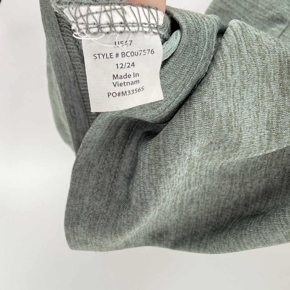 Balance Collection Mens Heathered Sage Green Raglan Performance T-Shirt Flaw - Picture 5 of 10